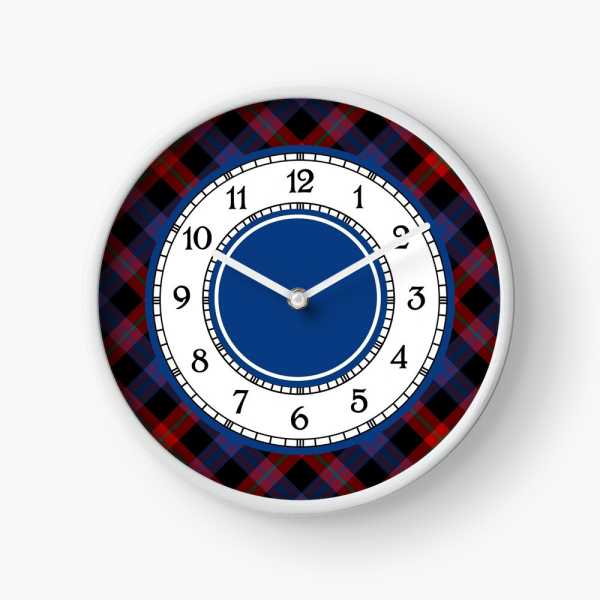 Clan Brown Tartan Wall Clock