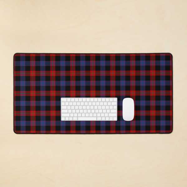 Brown tartan desk mat