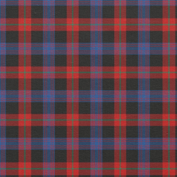 Brown tartan fabric