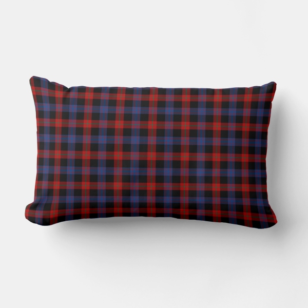 Brown tartan lumbar cushion