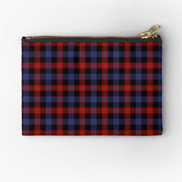 Brown tartan accessory bag