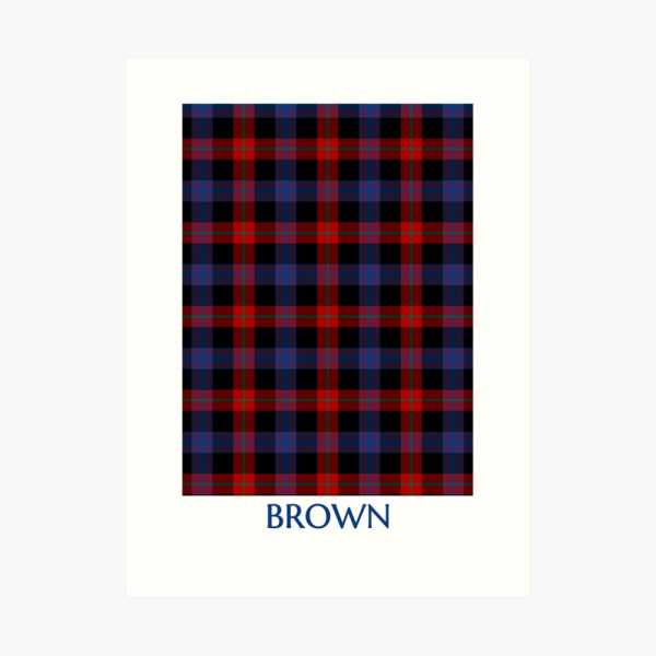 Clan Brown Tartan Print