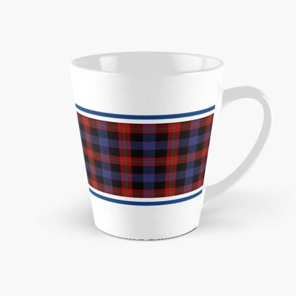 Brown tartan tall mug