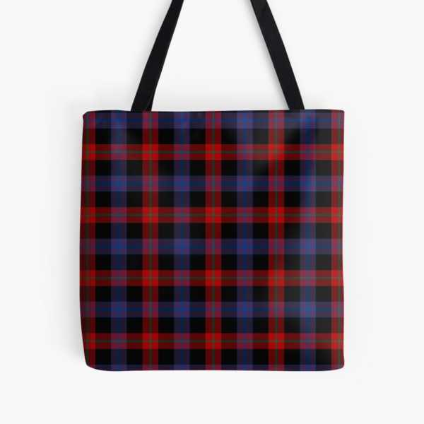 Brown tartan tote bag