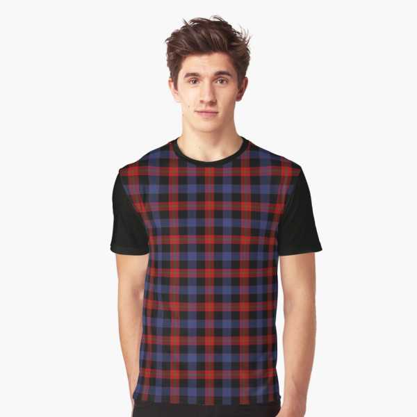 Brown tartan tee shirt