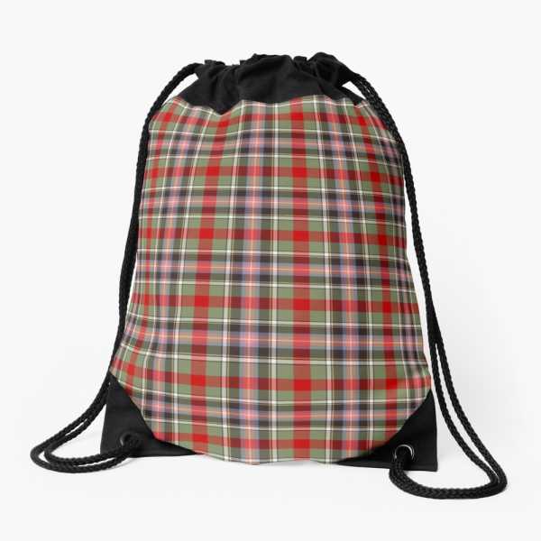 Bruce of Kinnaird tartan drawstring bag