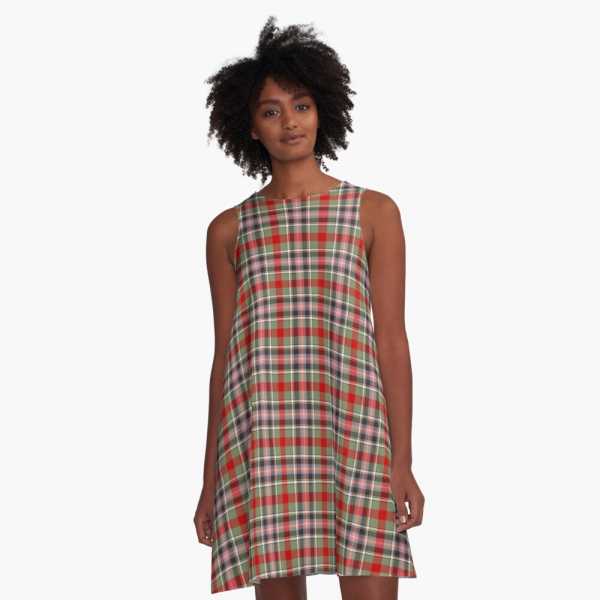 Bruce of Kinnaird tartan a-line dress