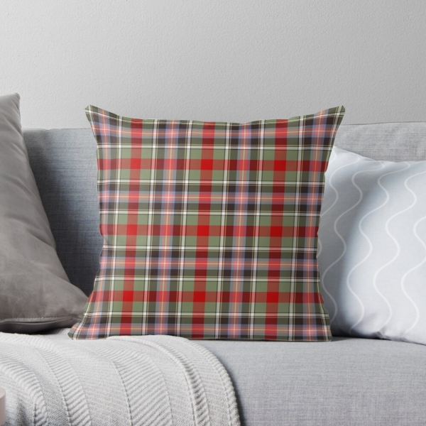 Clan Bruce of Kinnaird Tartan Pillow