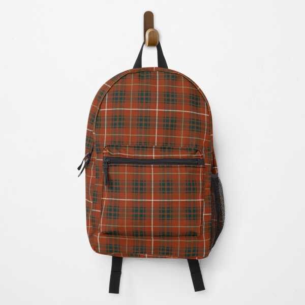 Bruce Weathered tartan backpack