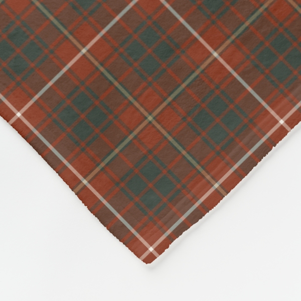 Bruce Weathered tartan fleece blanket