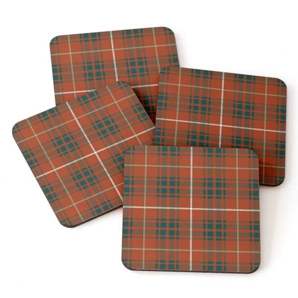 Clan Bruce Weathered Tartan Coasters