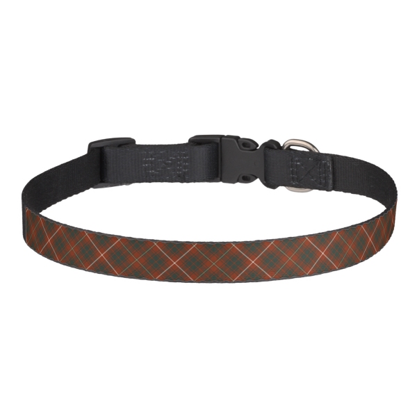 Bruce Weathered tartan pet collar