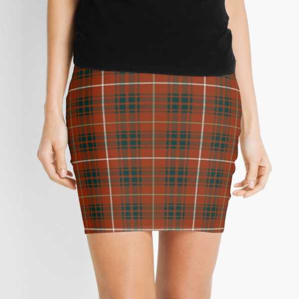 Bruce Weathered tartan mini skirt