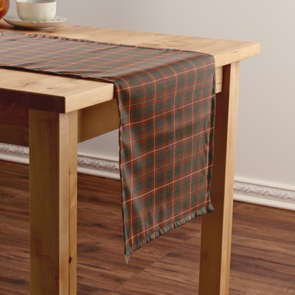 Bruce Weathered tartan table runner