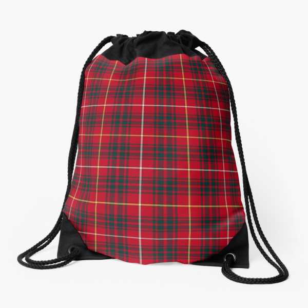 Bruce tartan drawstring bag