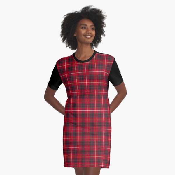 Bruce tartan tee shirt dress