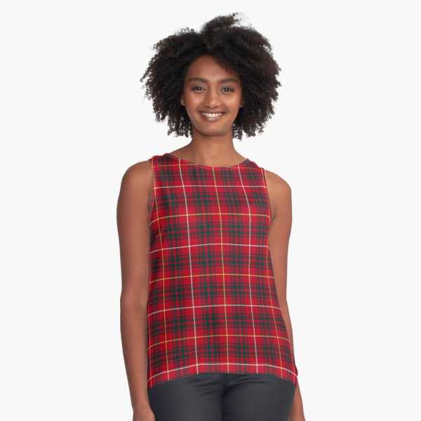 Bruce tartan sleeveless top