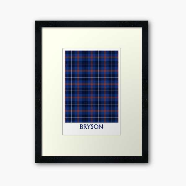Clan Bryson Tartan Framed Print