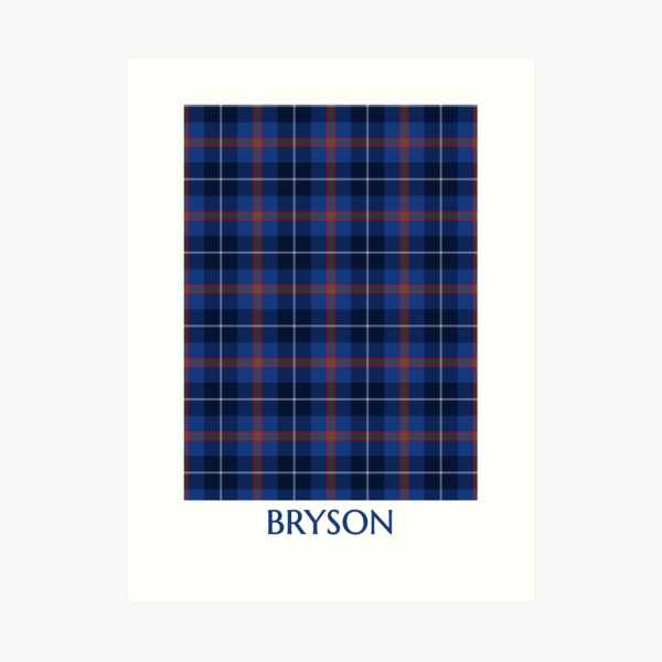 Bryson tartan art print