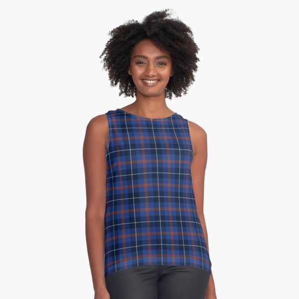 Bryson tartan sleeveless top