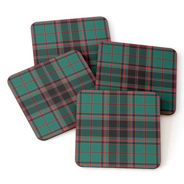 Buchan tartan beverage coasters