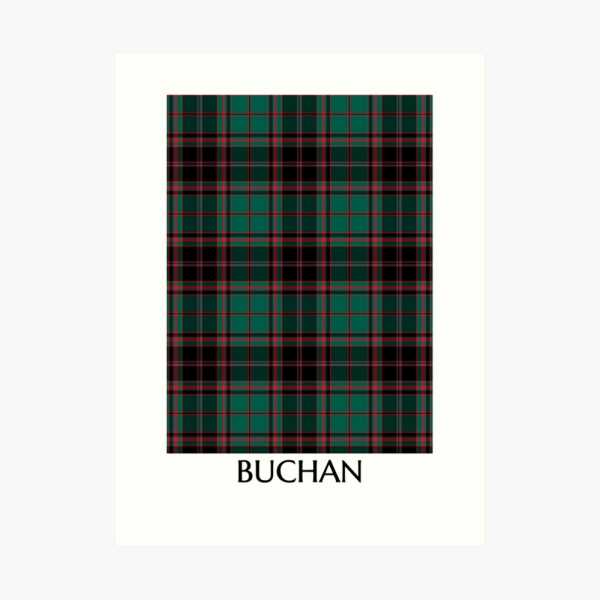 Buchan tartan art print