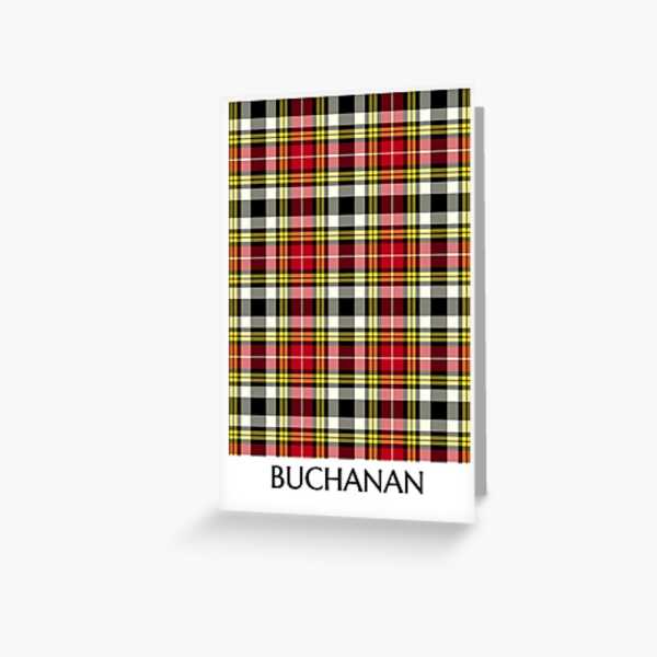 Clan Buchanan Dress Tartan Card