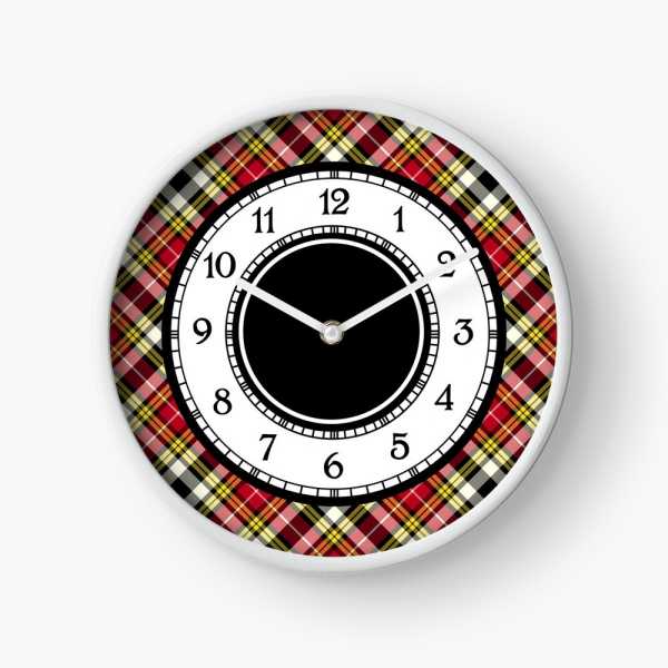 Buchanan Dress tartan wall clock