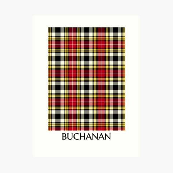 Buchanan Dress tartan art print