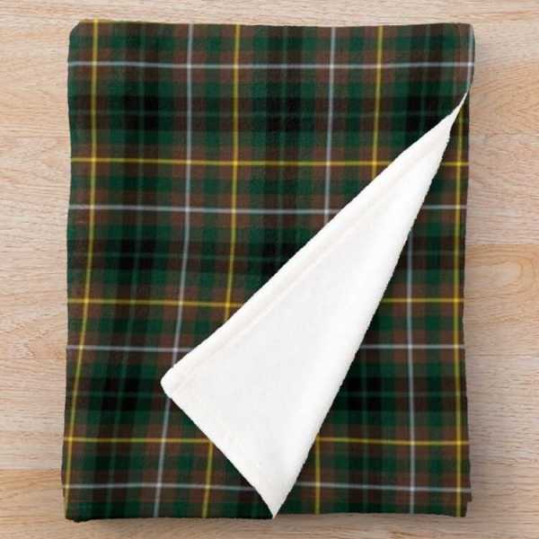 Buchanan Hunting tartan fleece throw blanket