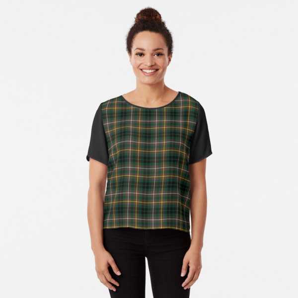 Buchanan Hunting tartan chiffon top