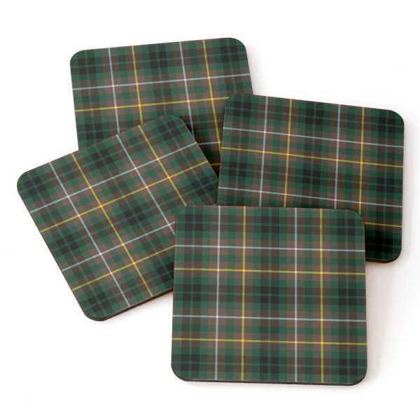 Buchanan Hunting tartan beverage coasters