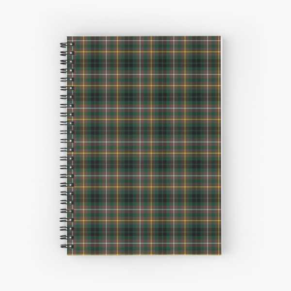 Buchanan Hunting tartan spiral notebook