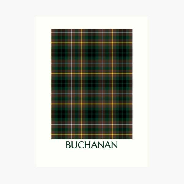 Buchanan Hunting tartan art print