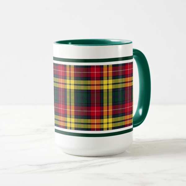 Buchanan tartan coffee mug