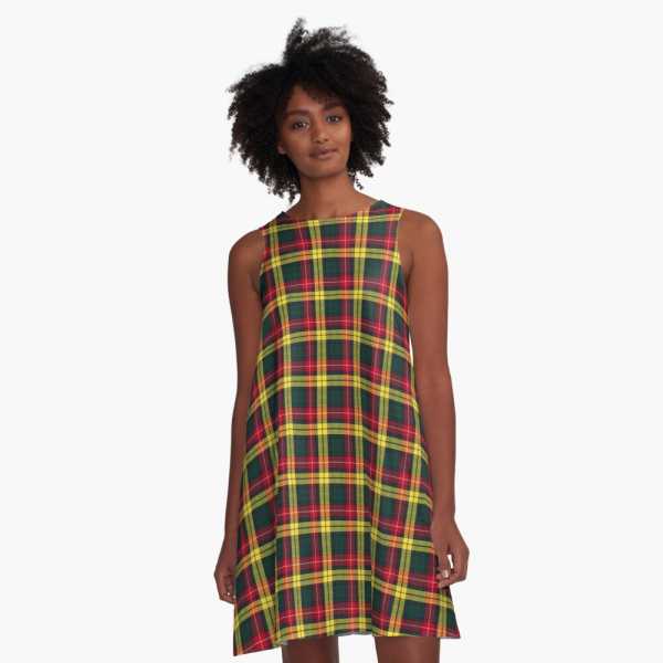 Buchanan tartan a-line dress