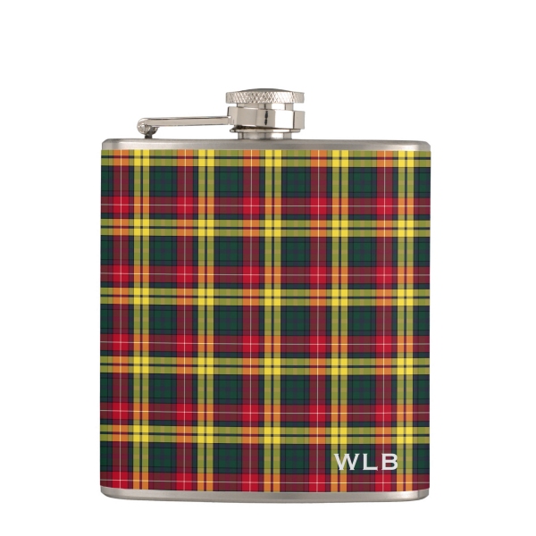 Clan Buchanan Tartan Flask