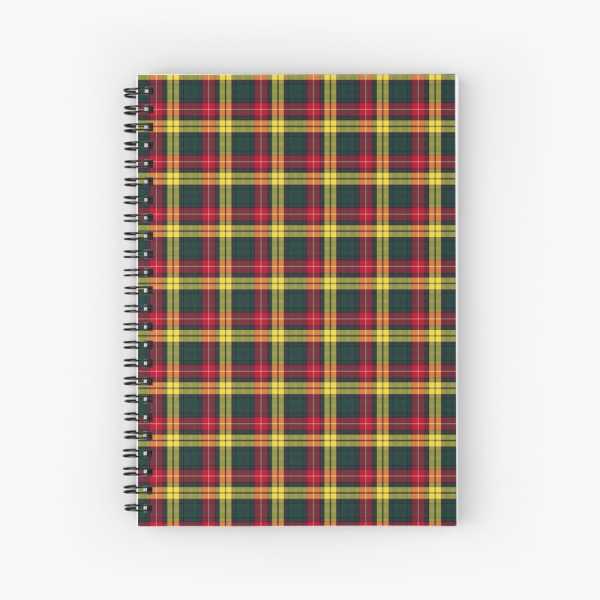 Buchanan tartan spiral notebook