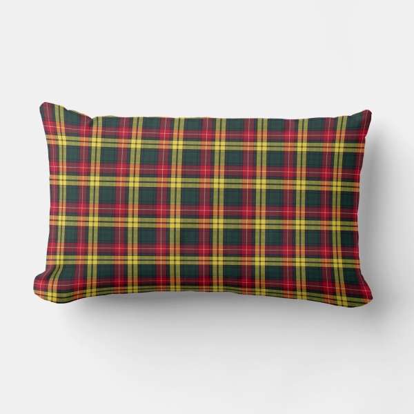 Buchanan tartan lumbar cushion