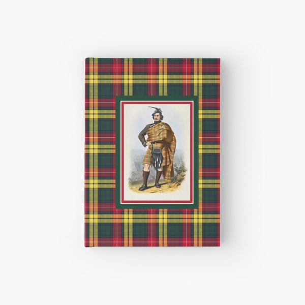 Buchanan vintage portrait with tartan hardcover journal