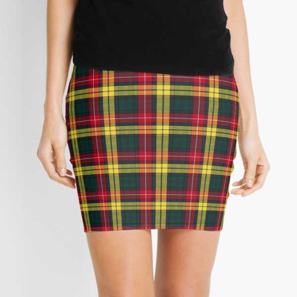 Buchanan tartan mini skirt