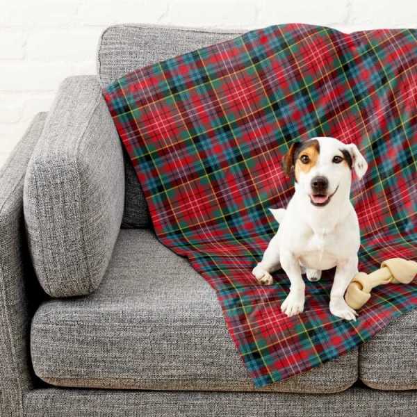 Ancient Caledonia District tartan pet blanket