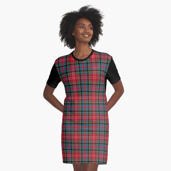 Ancient Caledonia District tartan tee shirt dress