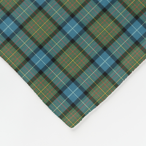 California tartan fleece blanket