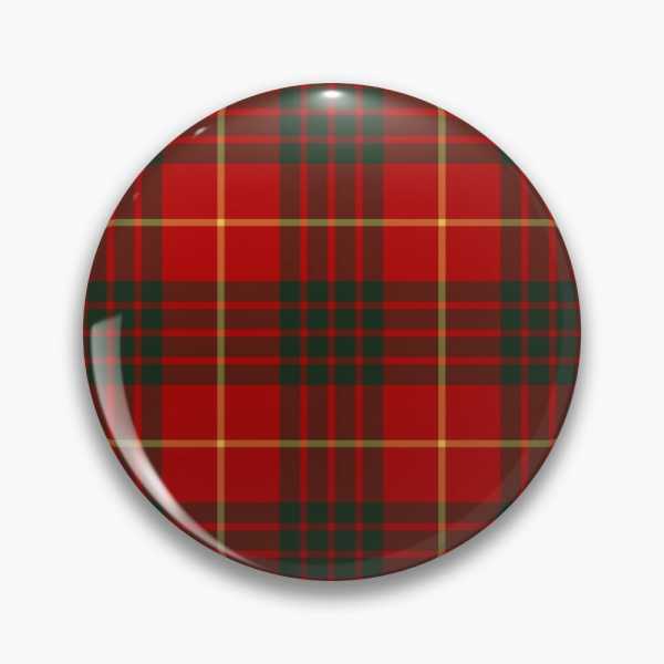 Cameron tartan pinback button