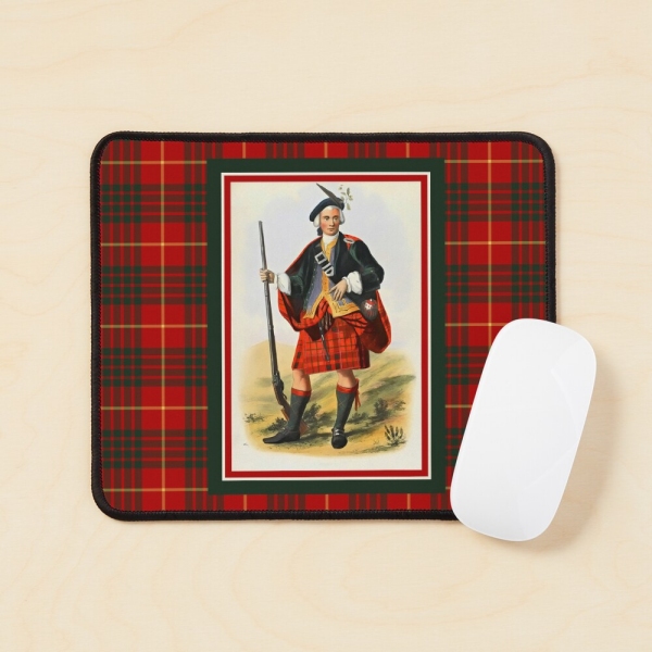 Cameron tartan vintage portrait mouse pad