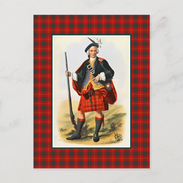 Cameron tartan postcard