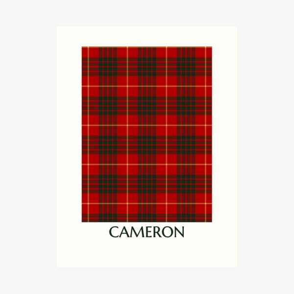 Clan Cameron Tartan Print