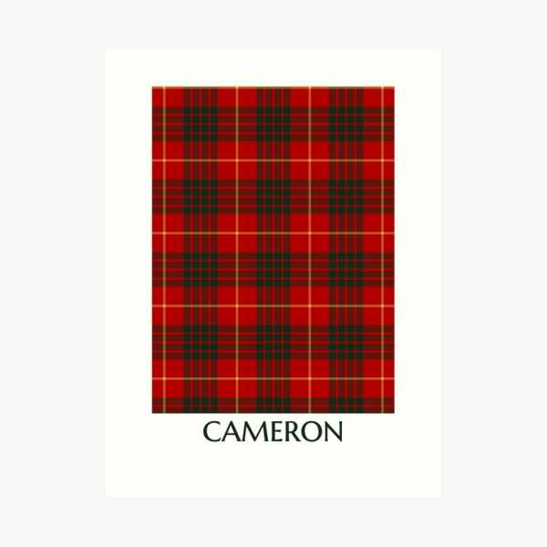 Cameron tartan art print