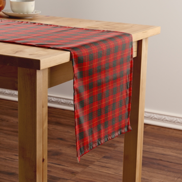 Clan Cameron tartan table runner from Plaidwerx.com